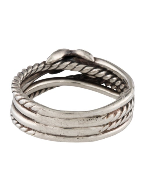 David Yurman Diamond X Crossover Band Ring