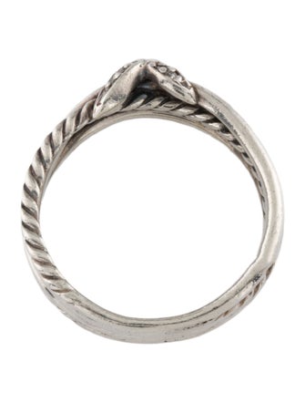 David Yurman Diamond X Crossover Band Ring