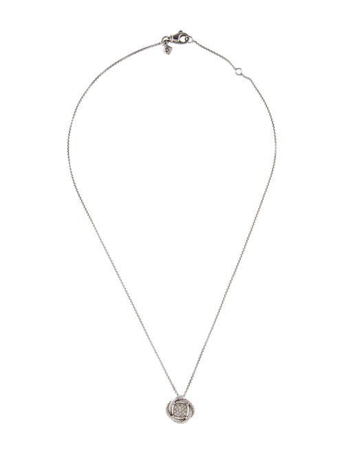 David Yurman Diamond Infinity Pendant Necklace