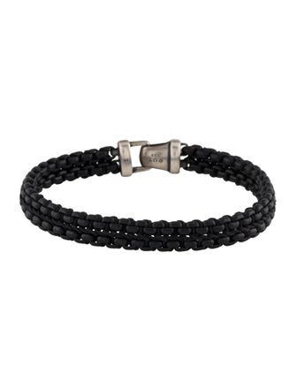David Yurman Two-Tone Woven Box Chain Bracelet