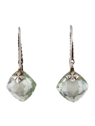 David Yurman Prasiolite & Diamond Capri Drop Earrings