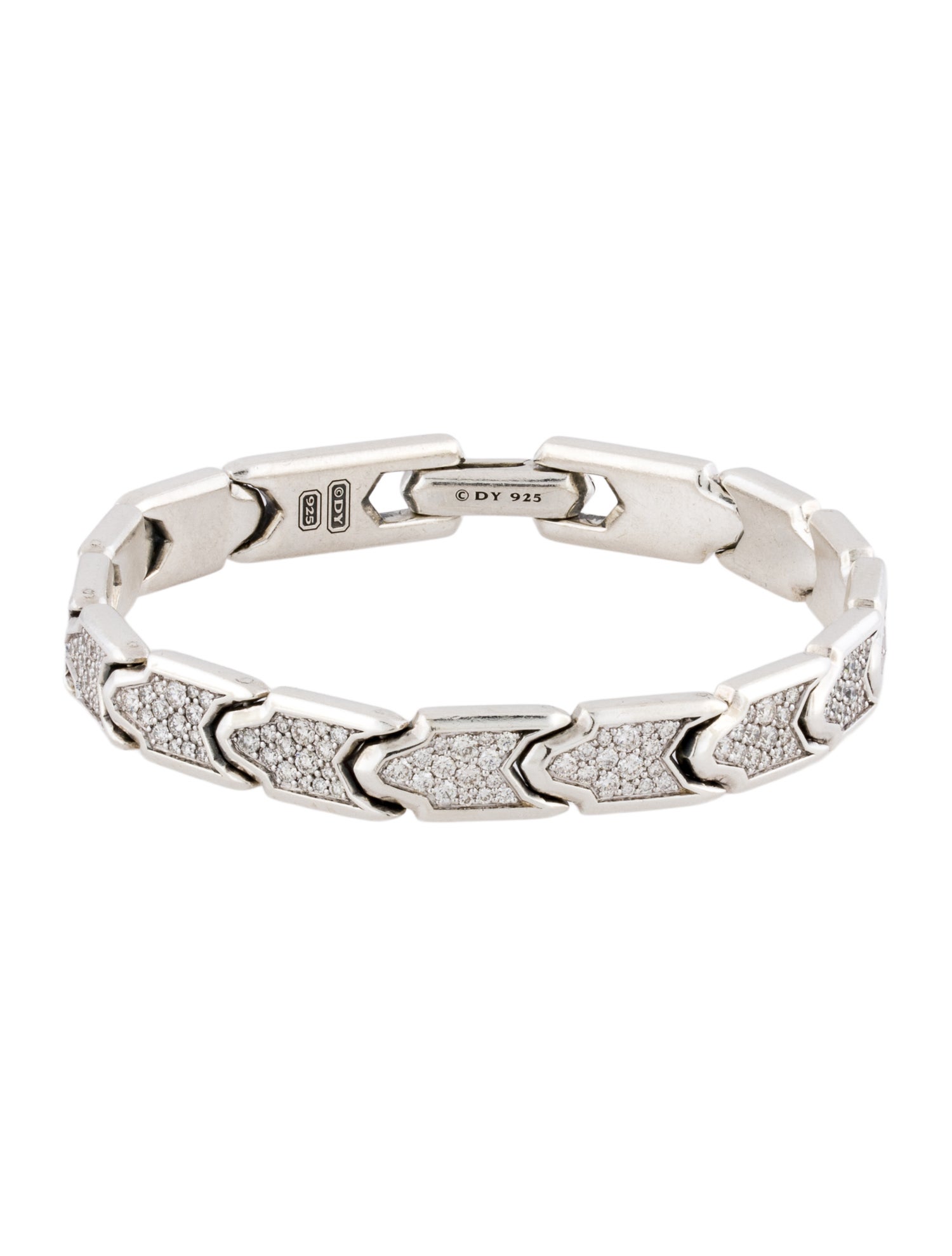 David Yurman 4.06ctw Diamond Pavé Link Bracelet