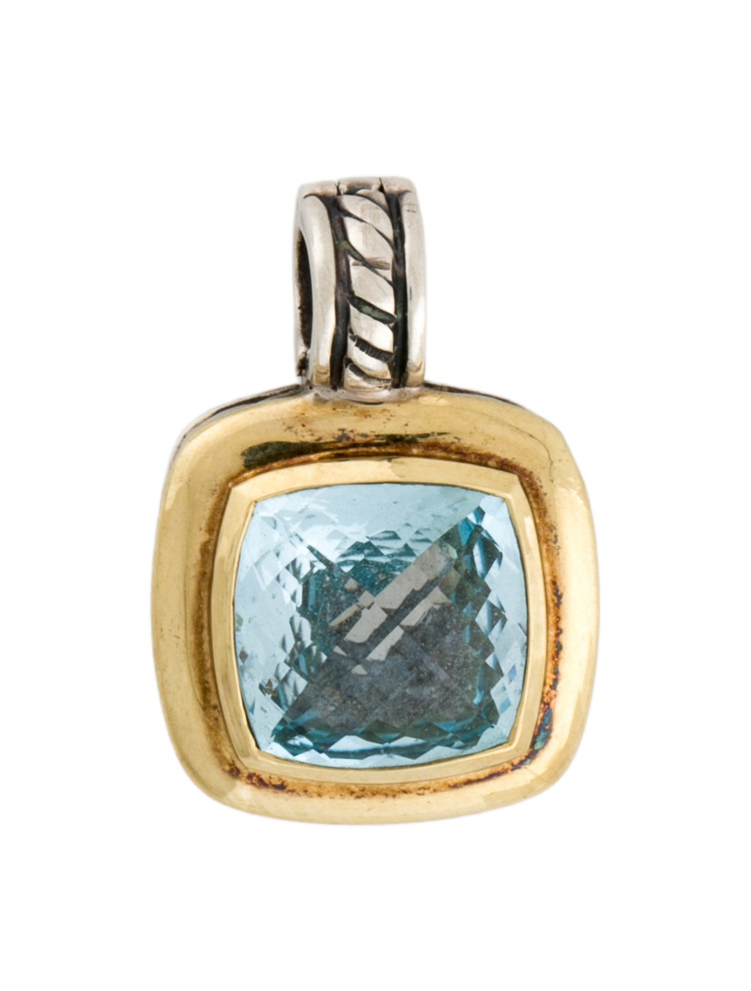 David Yurman Topaz Albion Enhancer Pendant