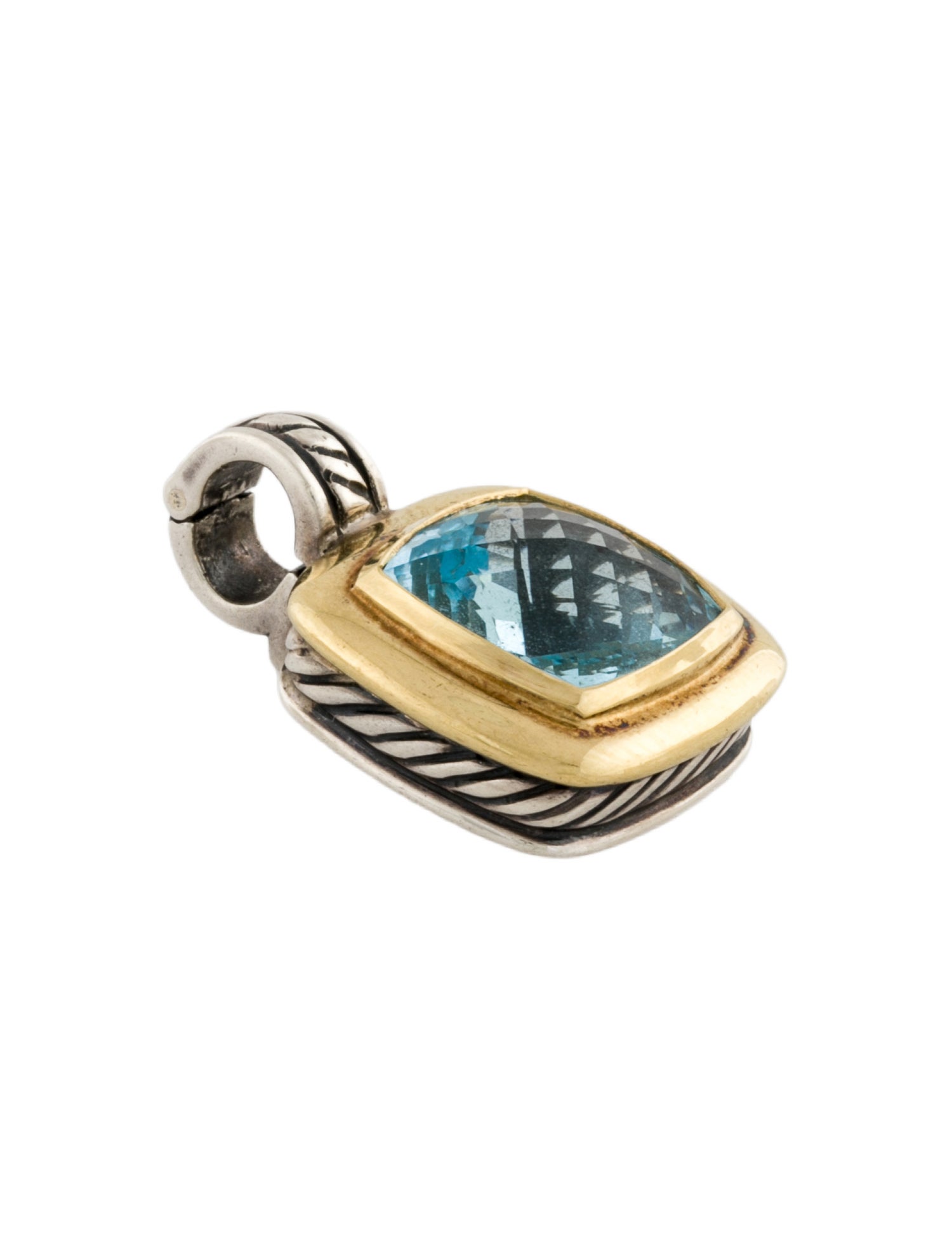 David Yurman Topaz Albion Enhancer Pendant