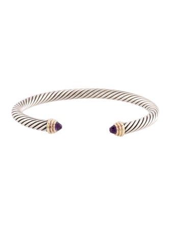 David Yurman Amethyst Classic Cable Bracelet