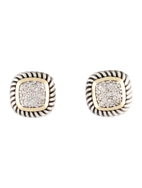 David Yurman Diamond Albion Stud Earrings