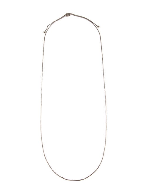 David Yurman Box Chain Slider Necklace