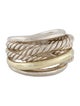 David Yurman Two-Tone Crossover Ring