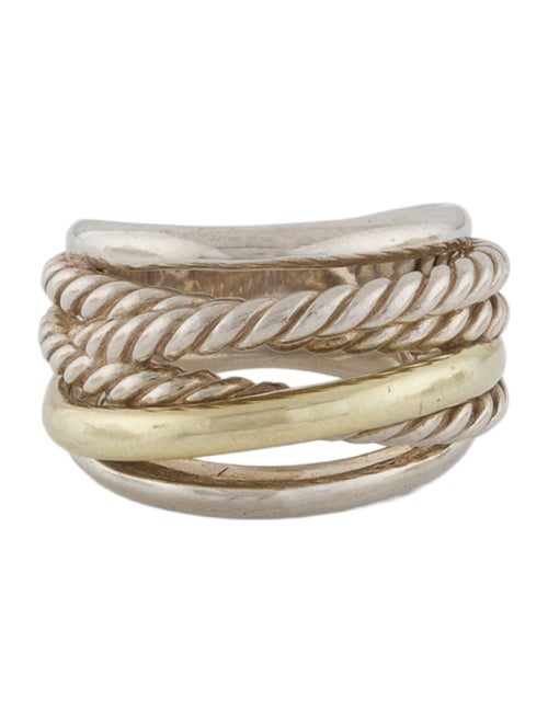 David Yurman Two-Tone Crossover Ring