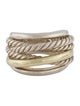 David Yurman Two-Tone Crossover Ring