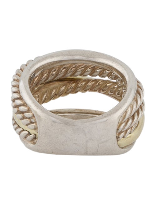 David Yurman Two-Tone Crossover Ring
