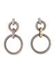 David Yurman Cable Circle Drop Earrings
