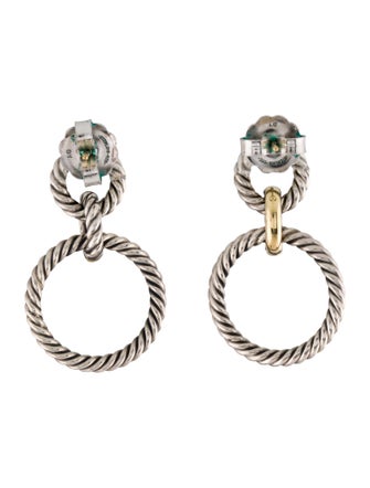 David Yurman Cable Circle Drop Earrings