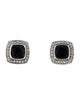 David Yurman Onyx & Diamond Stud Earrings