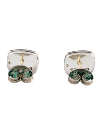 David Yurman Onyx & Diamond Stud Earrings