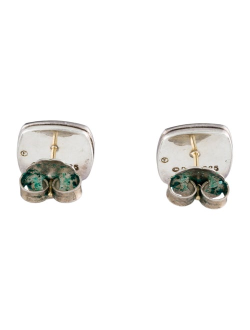 David Yurman Onyx & Diamond Stud Earrings
