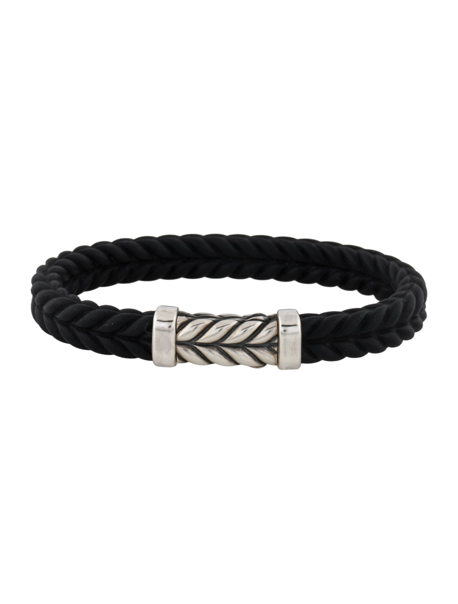 David Yurman Rubber Chevron Bracelet