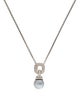 David Yurman Pearl & Diamond Pendant Necklace
