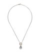 David Yurman Pearl & Diamond Pendant Necklace
