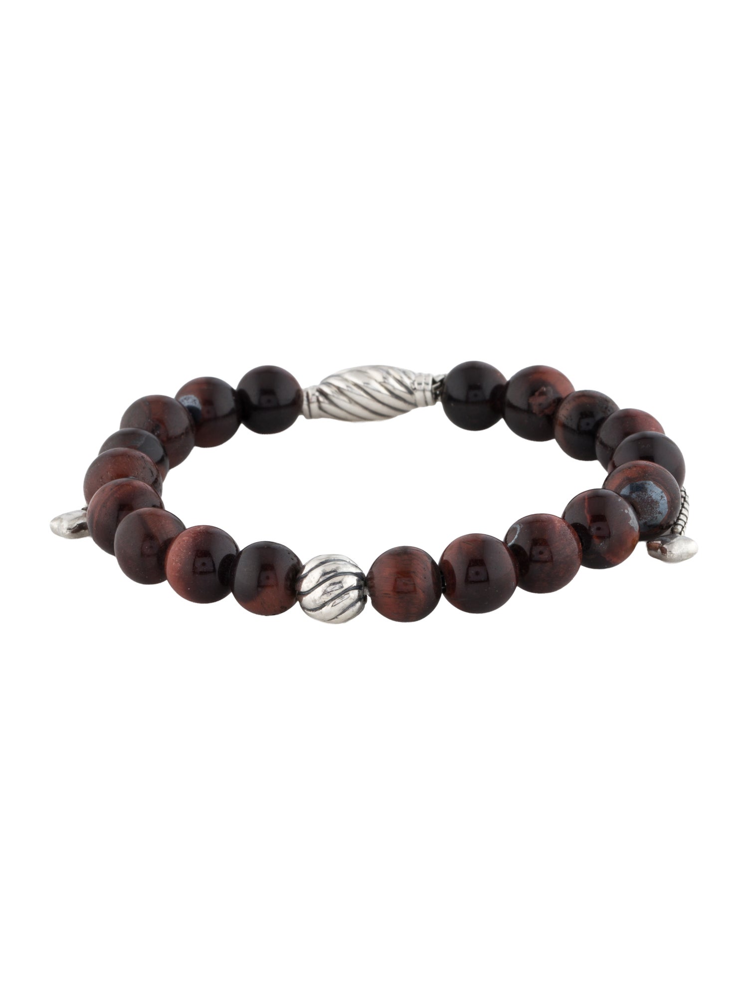 David Yurman Tiger's Eye Quartz Spiritual Beads Bracelet