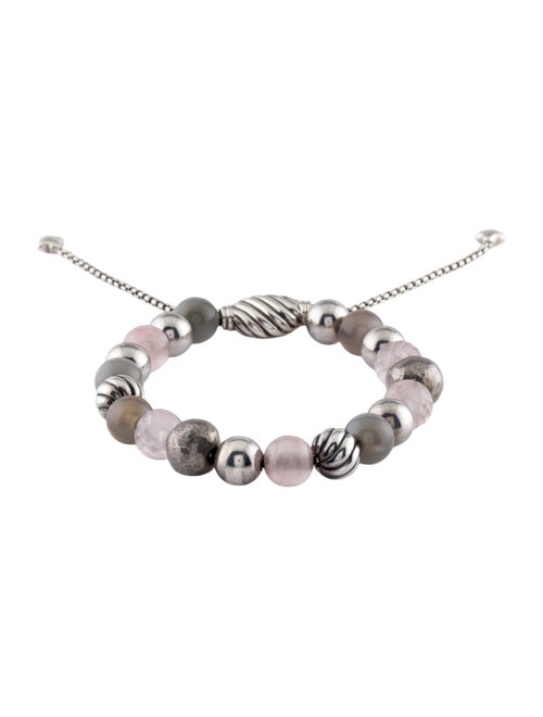 David Yurman Monstone & Rose Quartz Spiritual Beads Bracelet