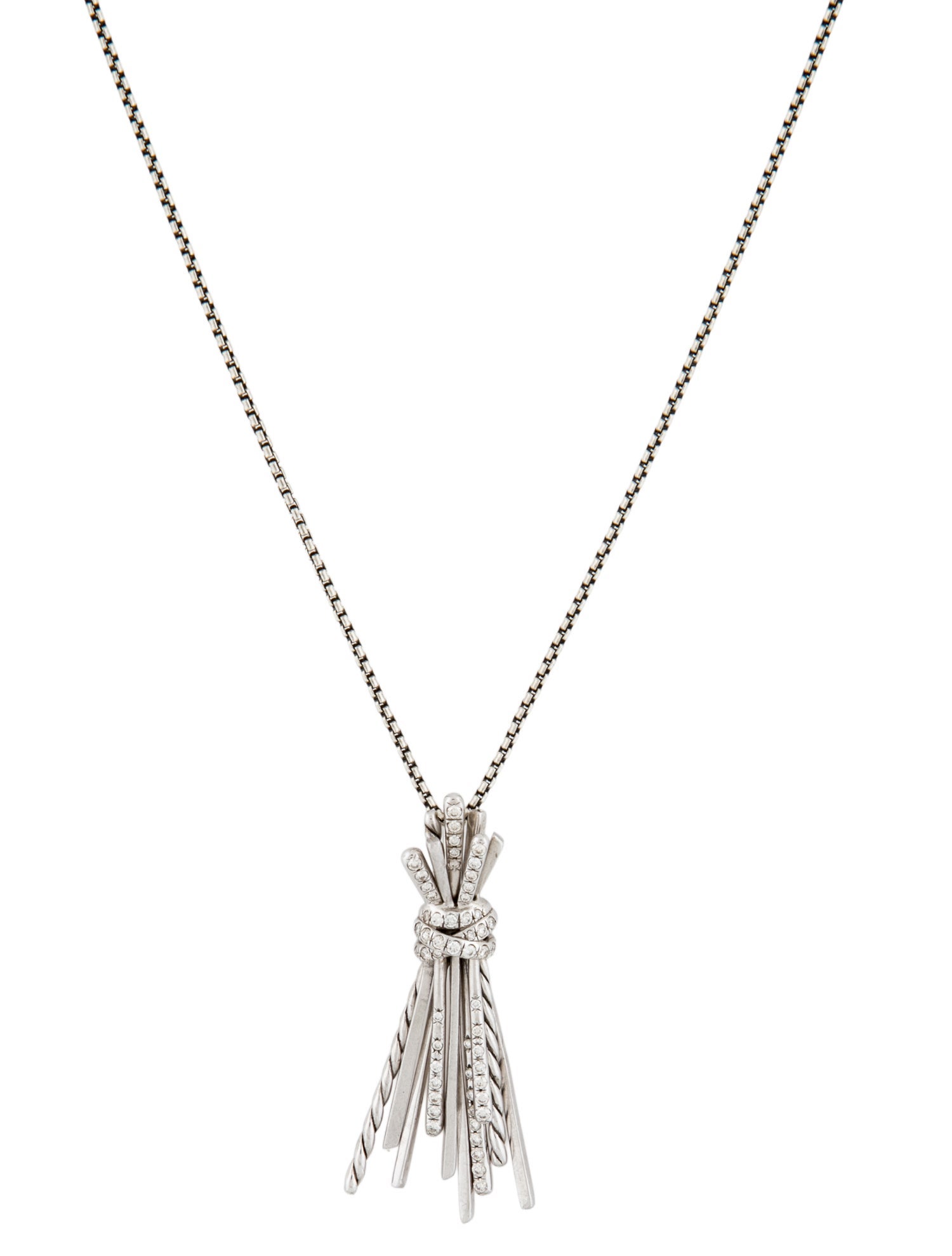 David Yurman Diamond Angelika Flair Pendant Necklace