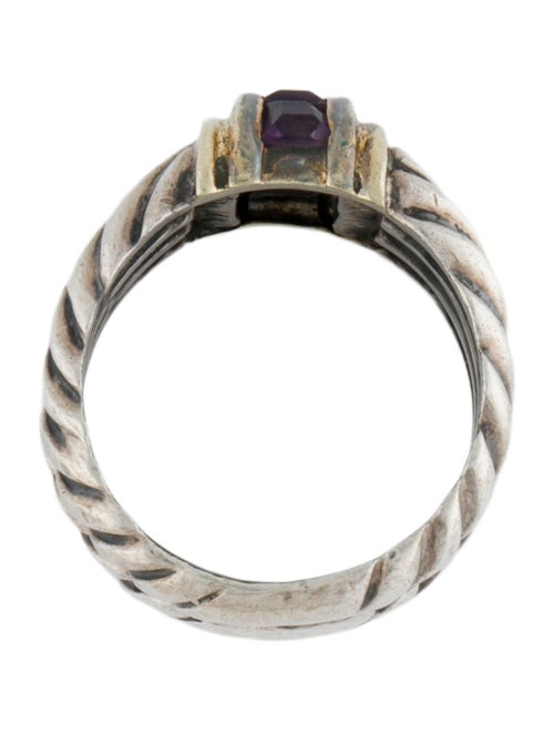 David Yurman Two-Tone Amethyst Cable Band