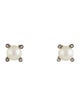 David Yurman Pearl & Diamond Stud Earrings