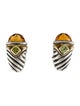 David Yurman Citrine & Peridot Renaissance Shrimp Earclips