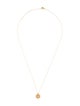 David Yurman 18K Diamond K Pendant Necklace