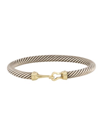 David Yurman Two-Tone Buckle Classic Cable Bracelet