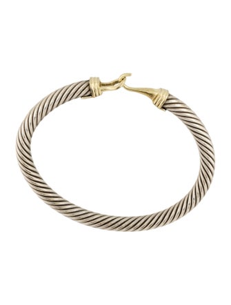David Yurman Two-Tone Buckle Classic Cable Bracelet