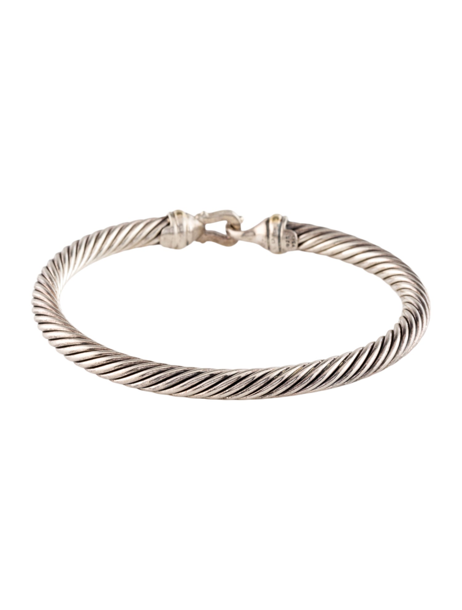 David Yurman Two-Tone Buckle Classic Cable Bracelet