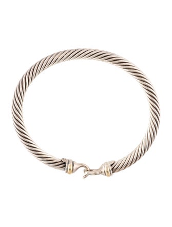 David Yurman Two-Tone Buckle Classic Cable Bracelet