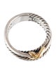 David Yurman Two-Tone X Crossover Band