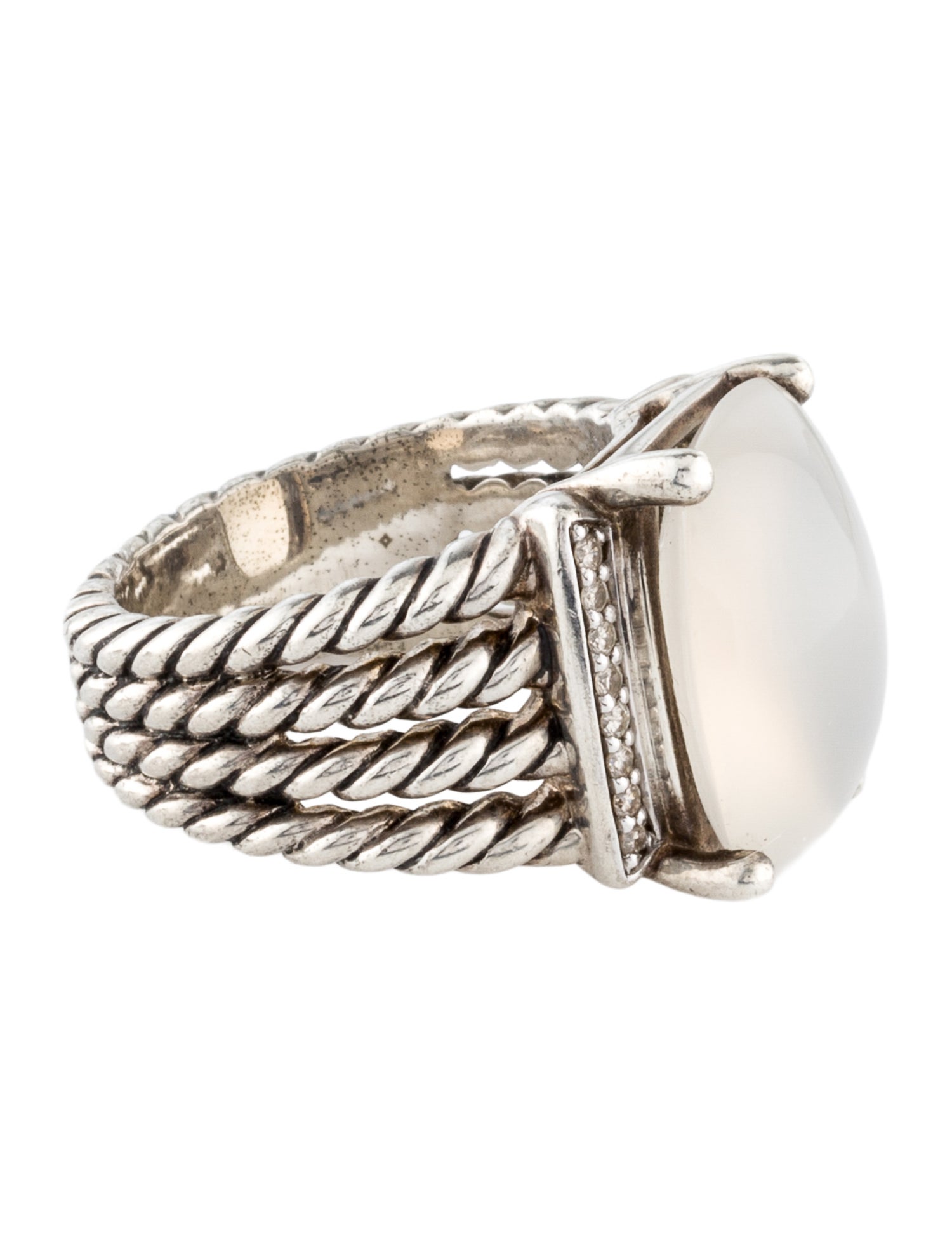 David Yurman Quartz & Diamond Wheaton Ring