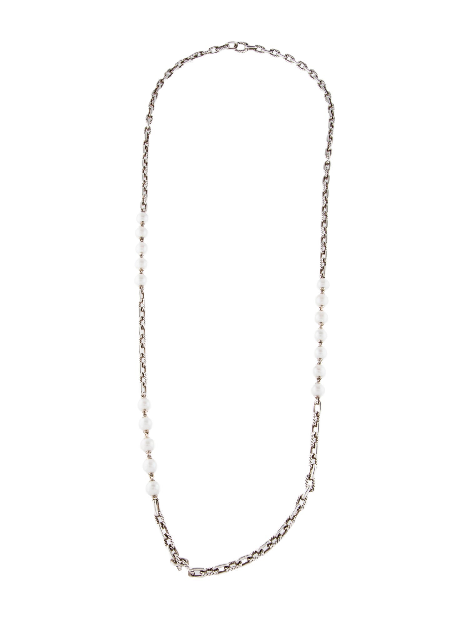 David Yurman Pearl Madison Chain Necklace