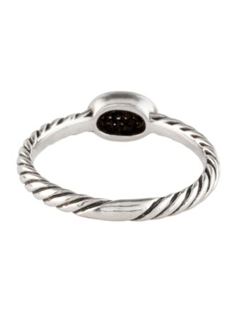David Yurman Diamond Cable Collectibles Oval Stack Ring