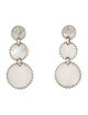 David Yurman Mother Of Pearl & Diamond Elements Drop Earrings