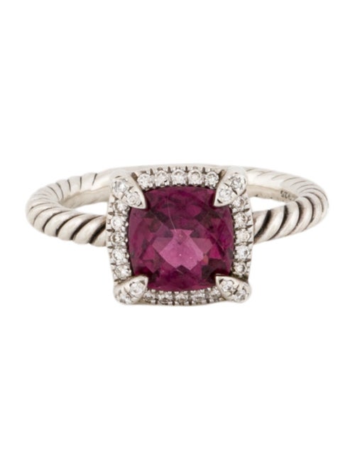 David Yurman Rhodolite & Diamond Petite Chatelaine Cocktail Ring