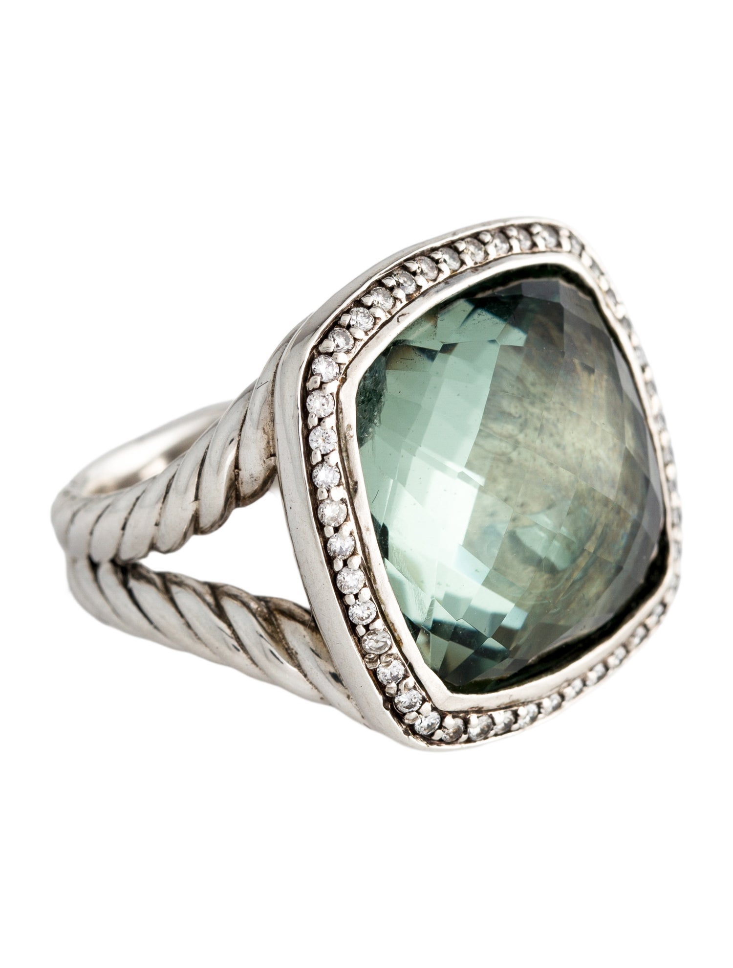 David Yurman Quartz & Diamond Albion Ring