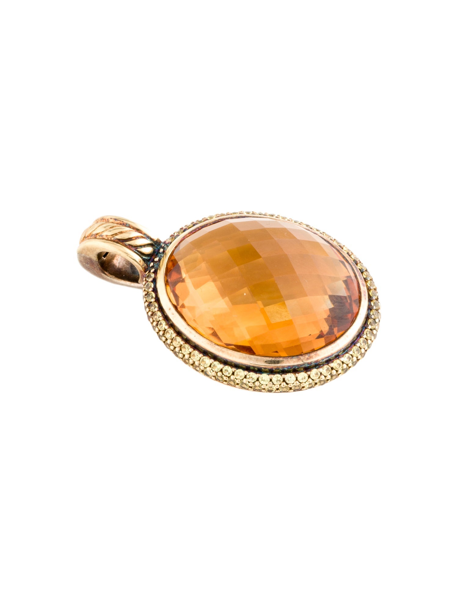 David Yurman Citrine & Sapphire Pendant