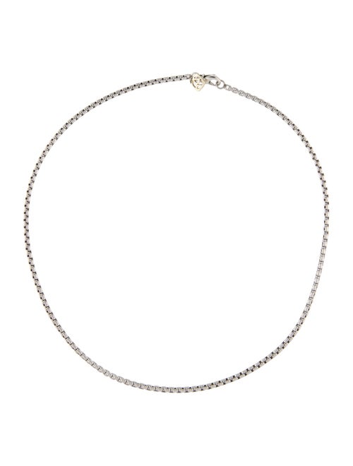 David Yurman Two-Tone Box Chain Necklace