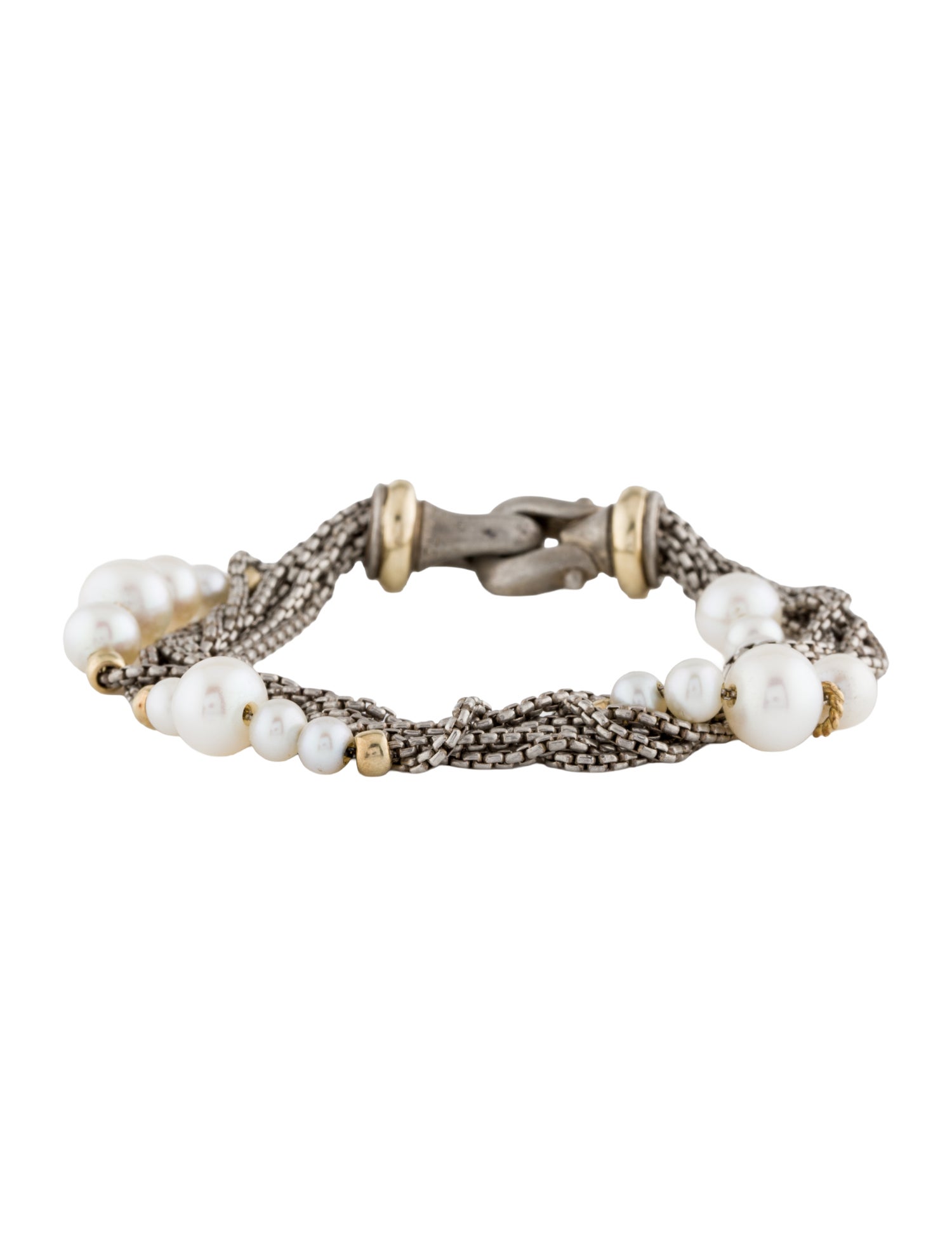 David Yurman Pearl Multistrand Station Bracelet