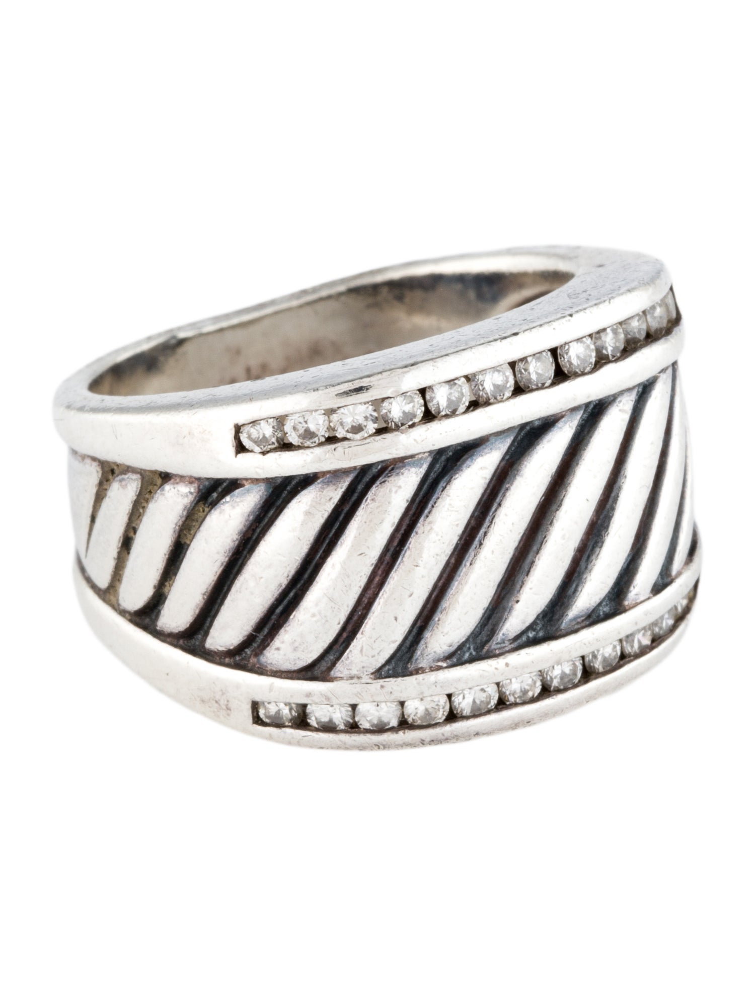 David Yurman Diamond Cable Cigar Band