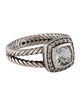 David Yurman Prasiolite & Diamond Petite Albion Ring