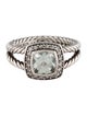 David Yurman Prasiolite & Diamond Petite Albion Ring