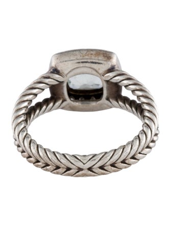 David Yurman Prasiolite & Diamond Petite Albion Ring