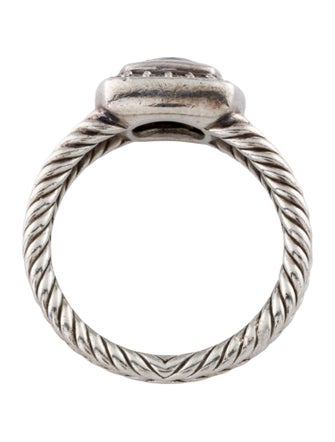 David Yurman Prasiolite & Diamond Petite Albion Ring