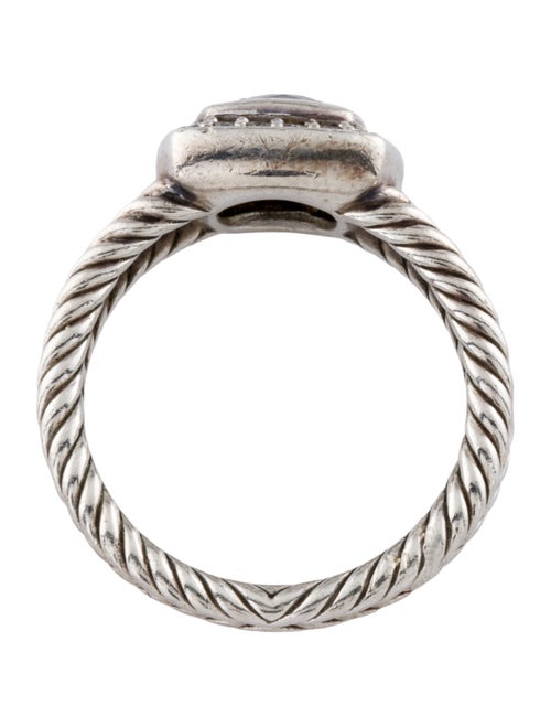 David Yurman Prasiolite & Diamond Petite Albion Ring